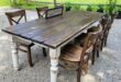 distressed farmhouse dining table