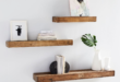 Reclaimed Wood Floating Shelves