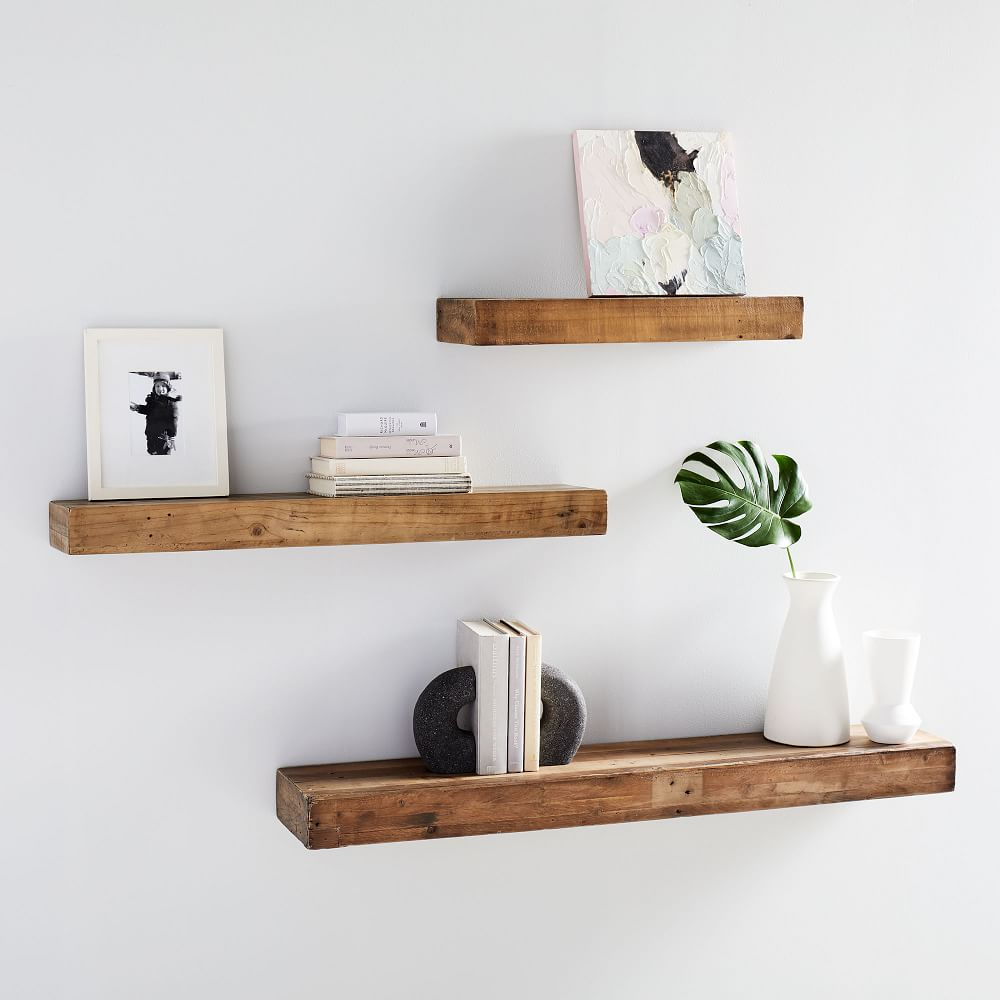 Rustic Charm: The Timeless Appeal of Reclaimed Wood Floating Shelves