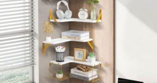 Designer Wooden Corner Shelves Wall Mounted
