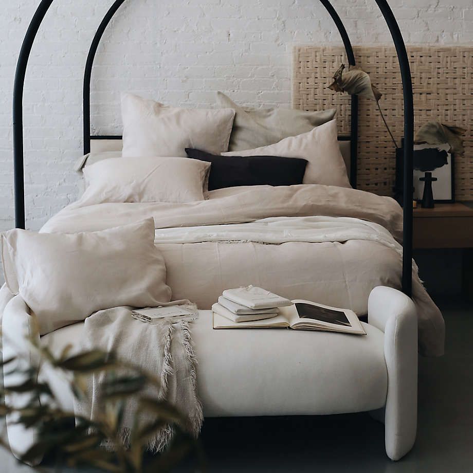 Sleep in Style: The Ultimare Luxury of a Canopy Bed with Upholstered Headboard