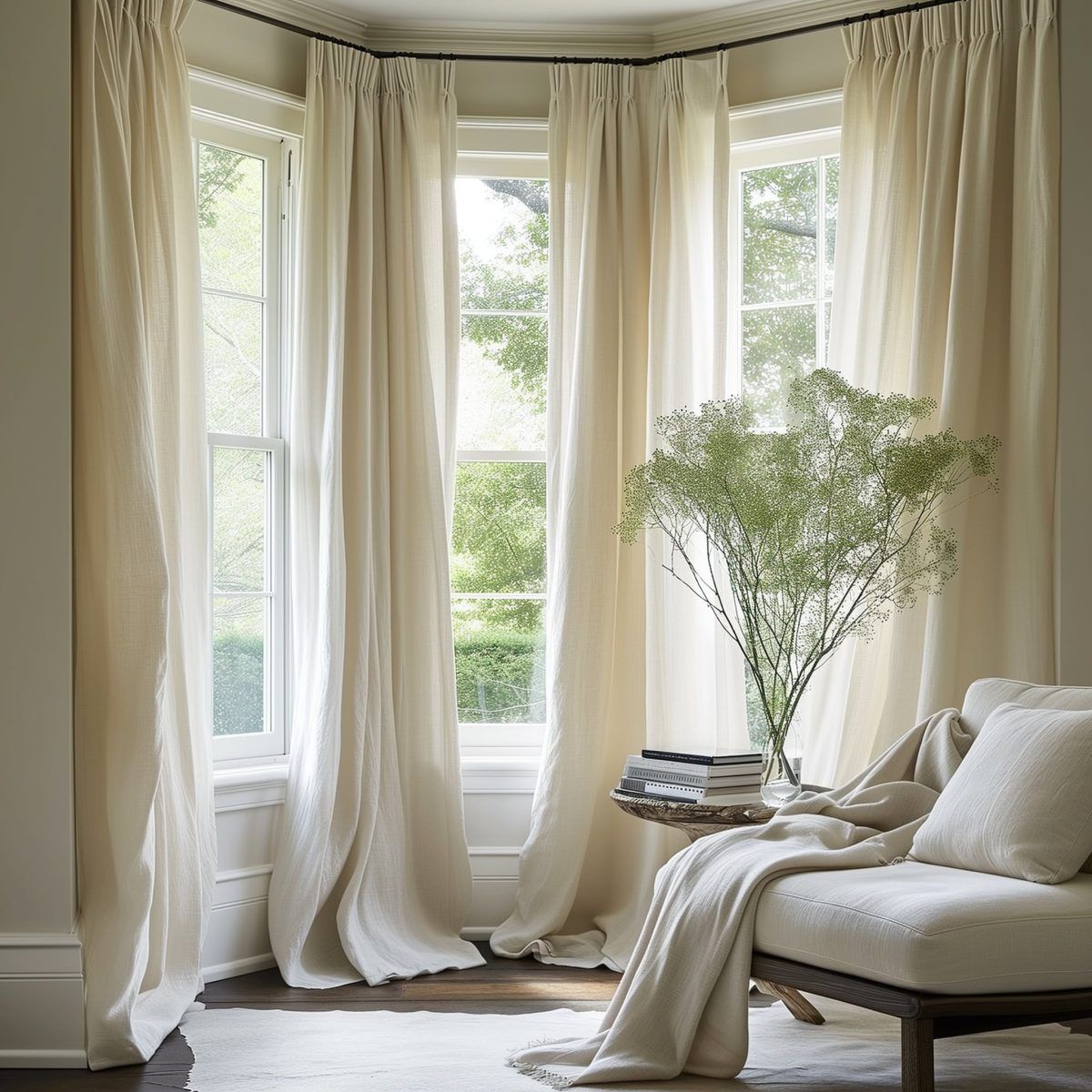 Stylish Solutions: How to Dress Up Your Living Room with Bay Window Treatments
