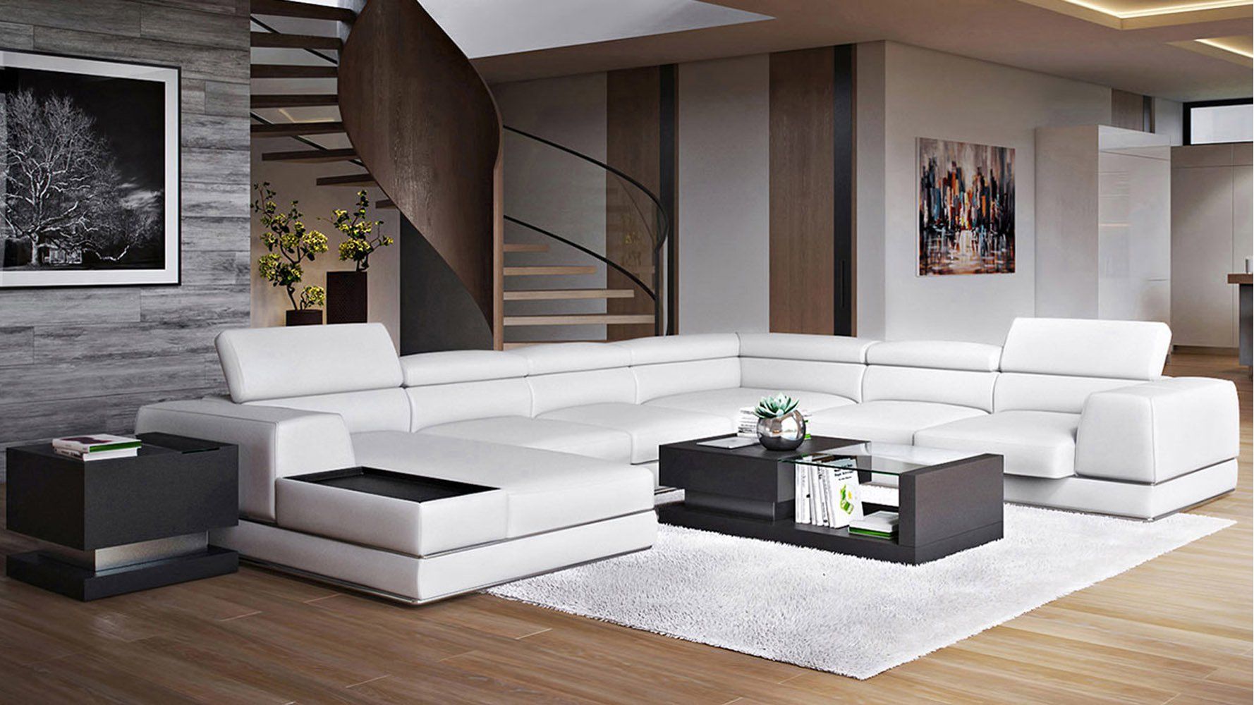 Stylish and Chic: White Leather Sectional Sofa Decorating Ideas to Elevate Your Living Space