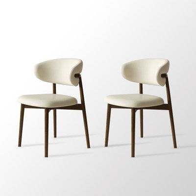White Dining Chairs With Wood Legs