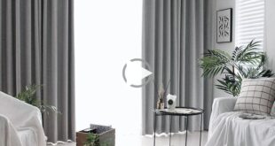Modern Dark Gray Curtains For Living Room