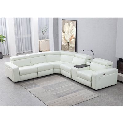 Stylish and Sleek: White Leather Sectional Sofa Decorating Ideas to Elevate Your Living Space