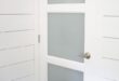 bathroom entry doors with frosted Glass