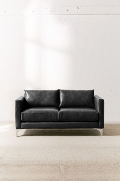 Modern Leather Loveseats For Small Spaces