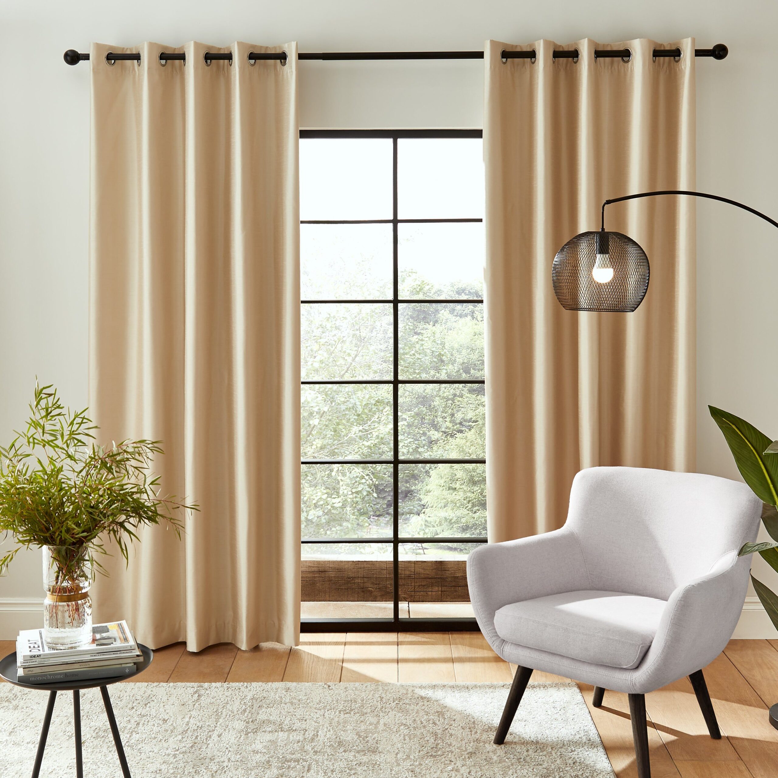 The Luxurious Look of Contemporary Faux Silk Eyelet Curtains