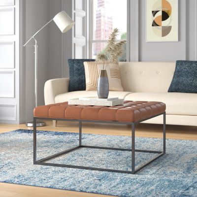 The Perfect Addition to Your Living Room: Brown Leather Ottoman Coffee Table