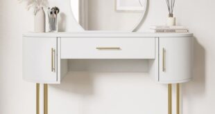 Modern Dressing Table With Mirror And Drawers