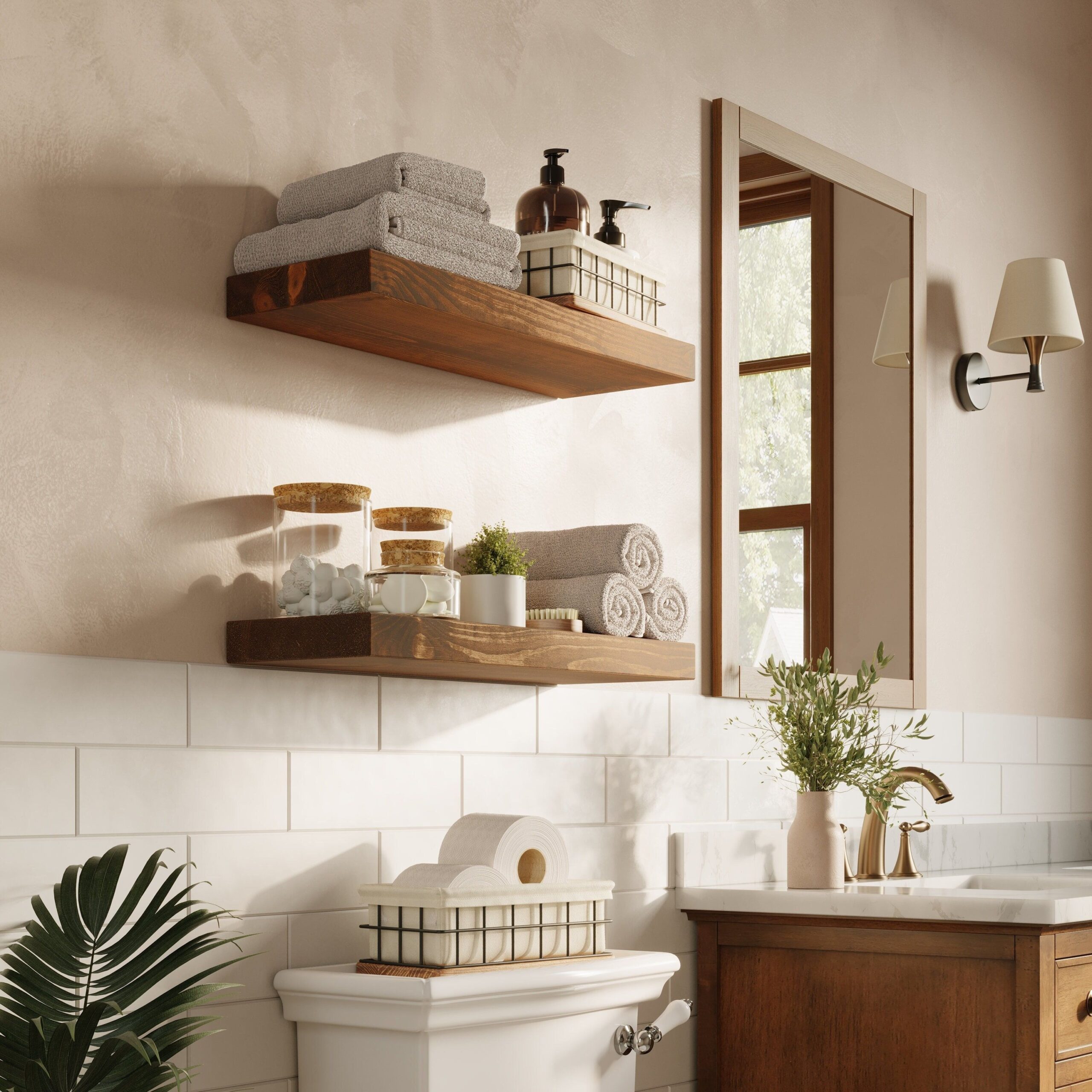 The Perfect Touch: Enhance Your Bathroom Decor with Stylish Wall Shelves