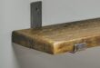 Reclaimed Wood Shelf With Brackets