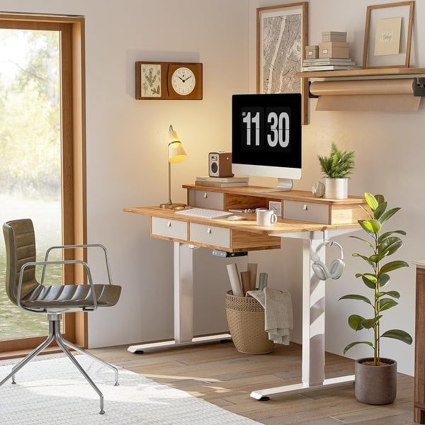 The Ultimate Workstation: Enhancing Productivity with an Adjustable Standing Desk With Drawers