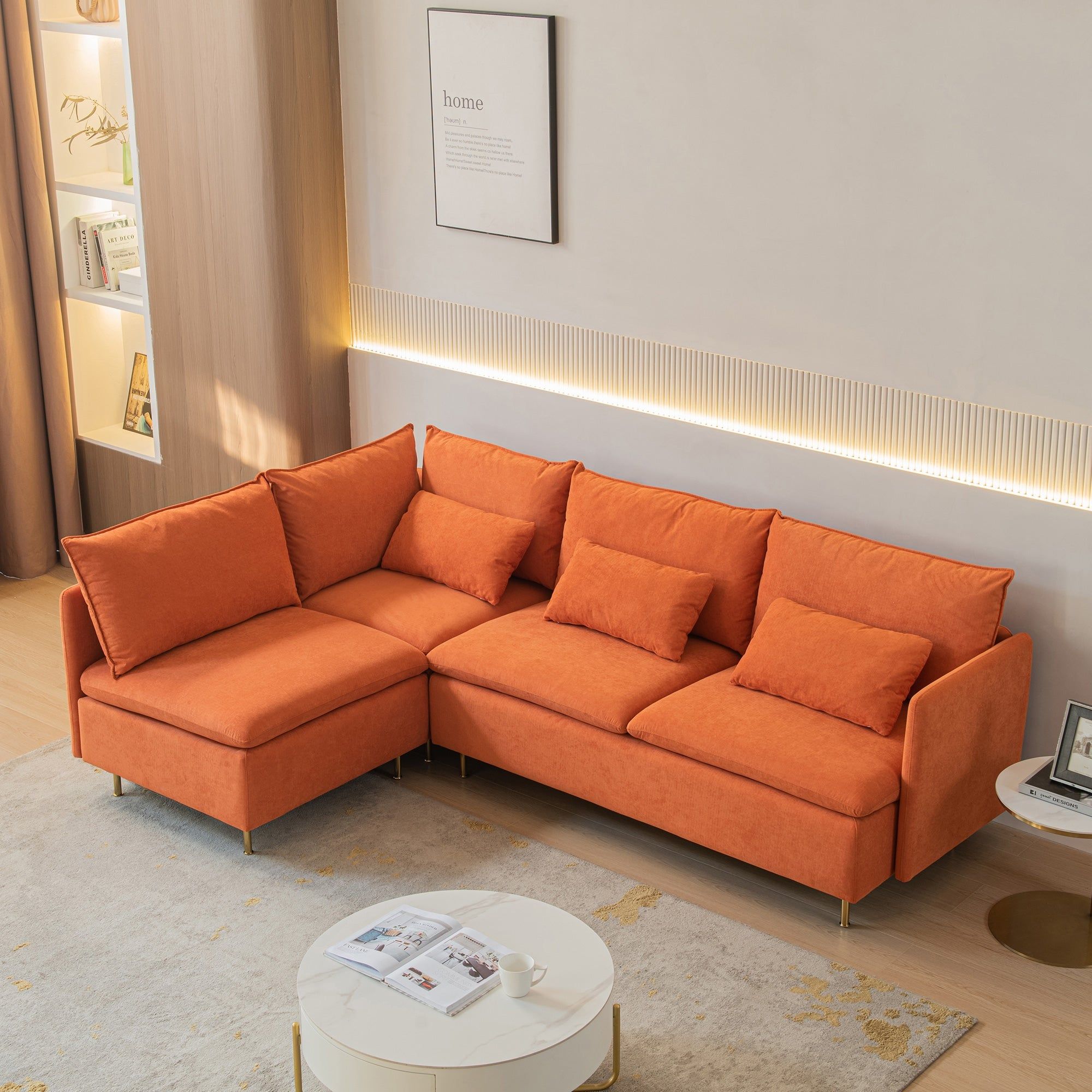 The Ultimate in Comfort and Flexibility: The Armless Sectional Sofa