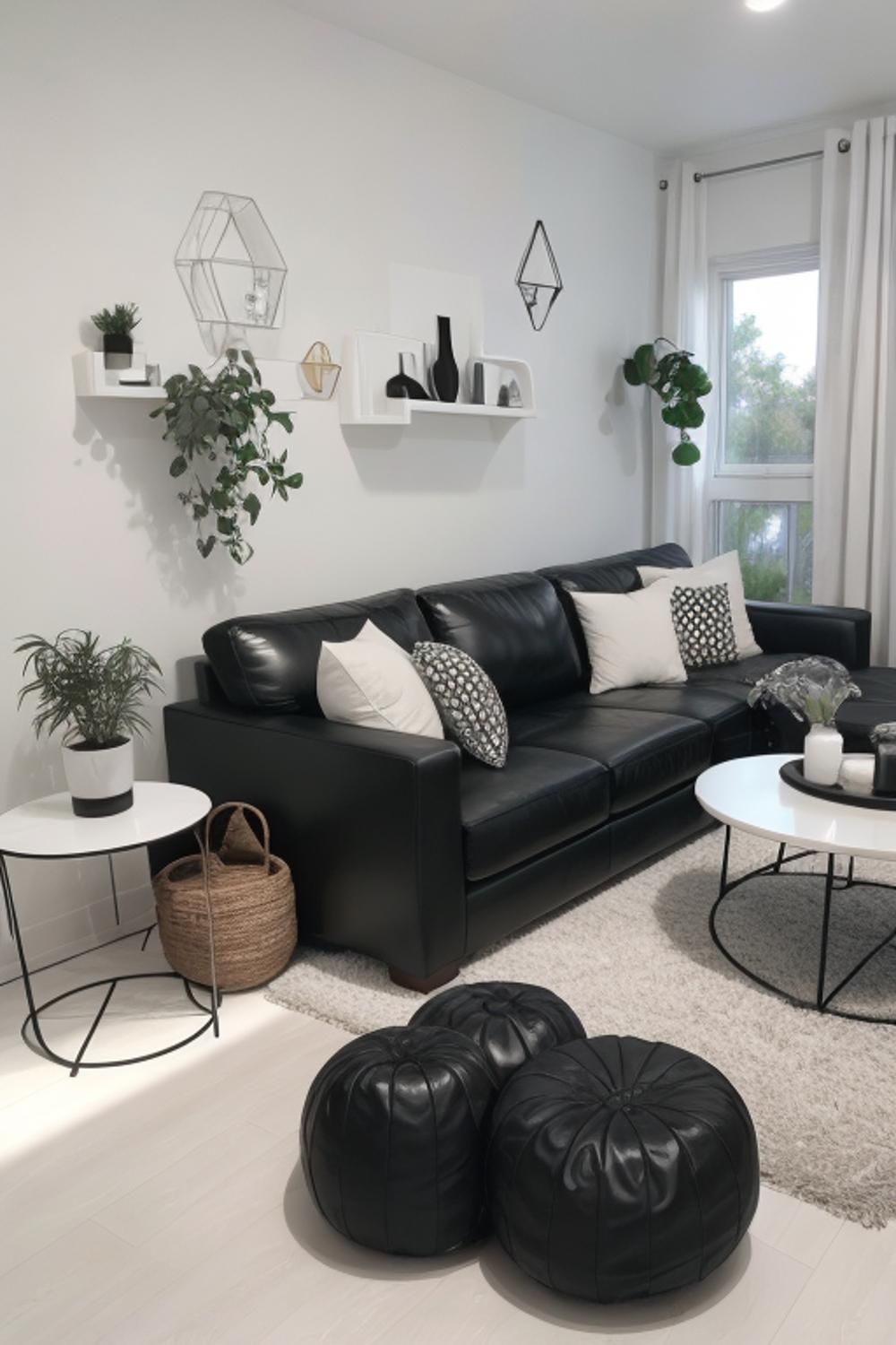 Timeless Elegance: Embracing Black and White Living Room Furniture