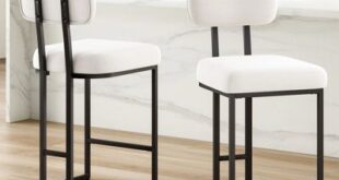 black and white counter stools