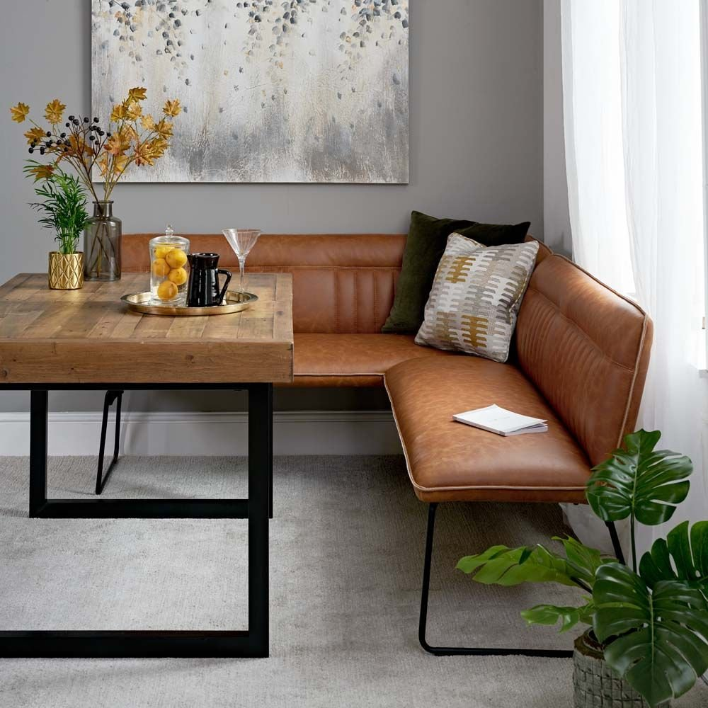 corner dining room table with bench