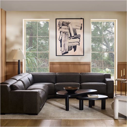 Transform Your Living Room with Stylish Leather Sectionals Featuring Recliners