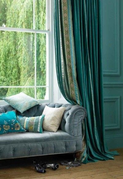 Transform Your Living Room with Turquoise Blue Curtains: How to Add a Pop of Color and Style to Your Space