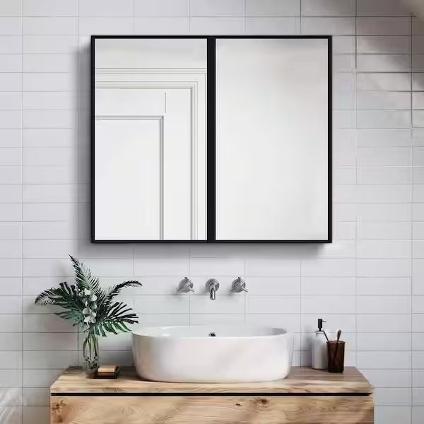 Upgrade Your Bathroom with a Sleek Black Medicine Cabinet with Mirror