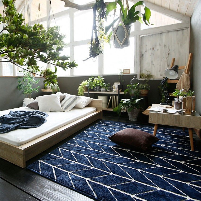 Upgrade Your Living Room with Contemporary Style: The Best Modern Blue Area Rugs for a Stylish Space