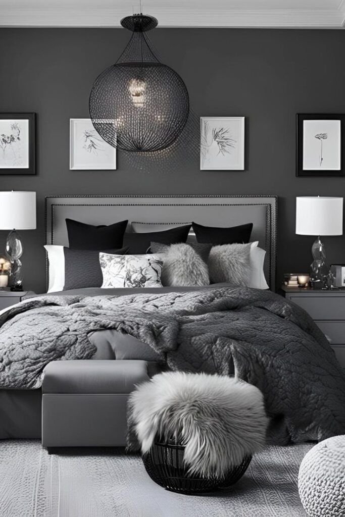 50 Shades of Chic: Creative Grey Bedroom Ideas - LanZhome