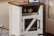 Modern Nightstands with LED and Storage for Bedroom Elegance