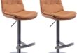 Versatile Adjustable Leather Bar Stools for Any Space