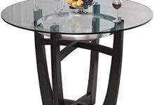 Elevate Your Space with Our Stylish Round Glass Dining Tables