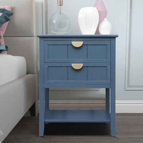 Stylish Smart Nightstand with Wireless Charging & Storage