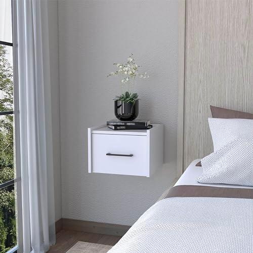 Stylish Smart Nightstand with Wireless Charging & Storage