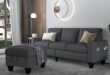 Sophisticated slipcovered sofa set with easy maintenance