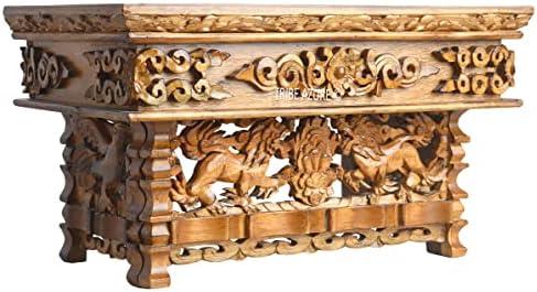 Unique Hand-Carved ‍Altar​ Table: ⁣Spiritual⁤ & Multifunctional