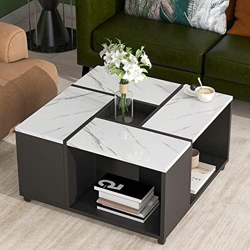 Chic ‌Cloud Coffee Table: Space-Saving & Stylish Design