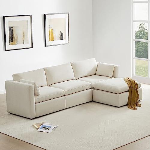 Stylish L-Shaped Sectional Sofa with ‌Storage & Comfort