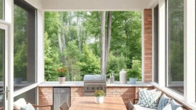 Transform Your Outdoors: The Charm of a Screened Porch with an Outdoor Kitchen