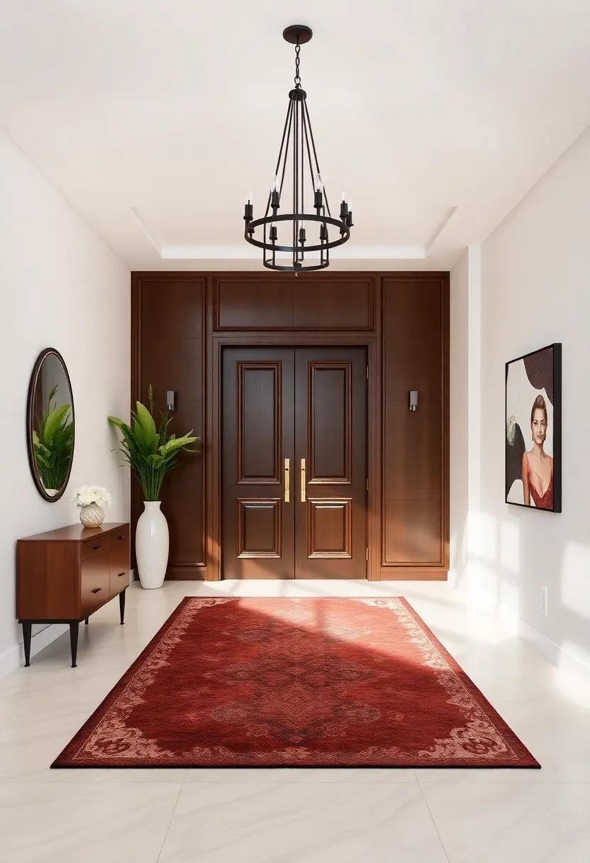 Elevate Your Home: Crafting a Luxury Entryway with Striking Accents