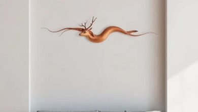 Elevate Your Small Living Room: The Impact of Metal Wall Art