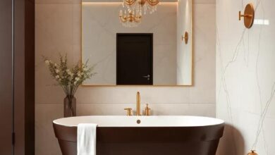 Transform Your Space: The Allure of a Chocolate Brown and Gold Elegant Bathroom