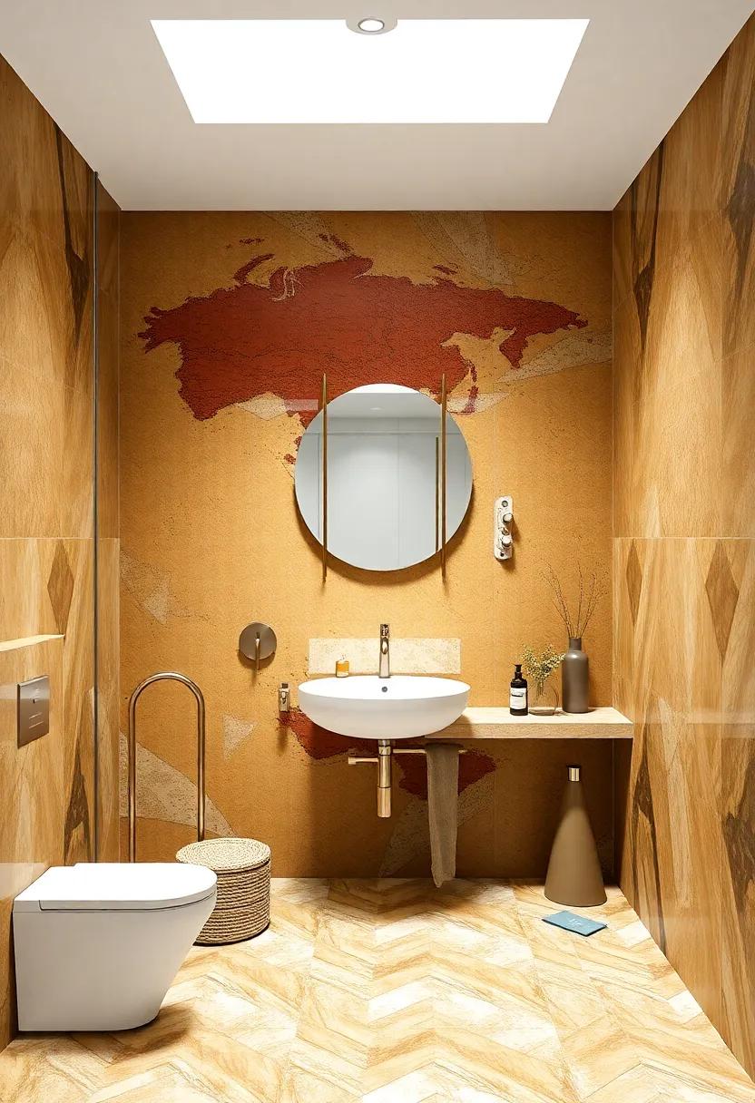 Cultural Fusion: Mix Global Influences and ⁢Textures for a Unique Artistic Bathroom Environment