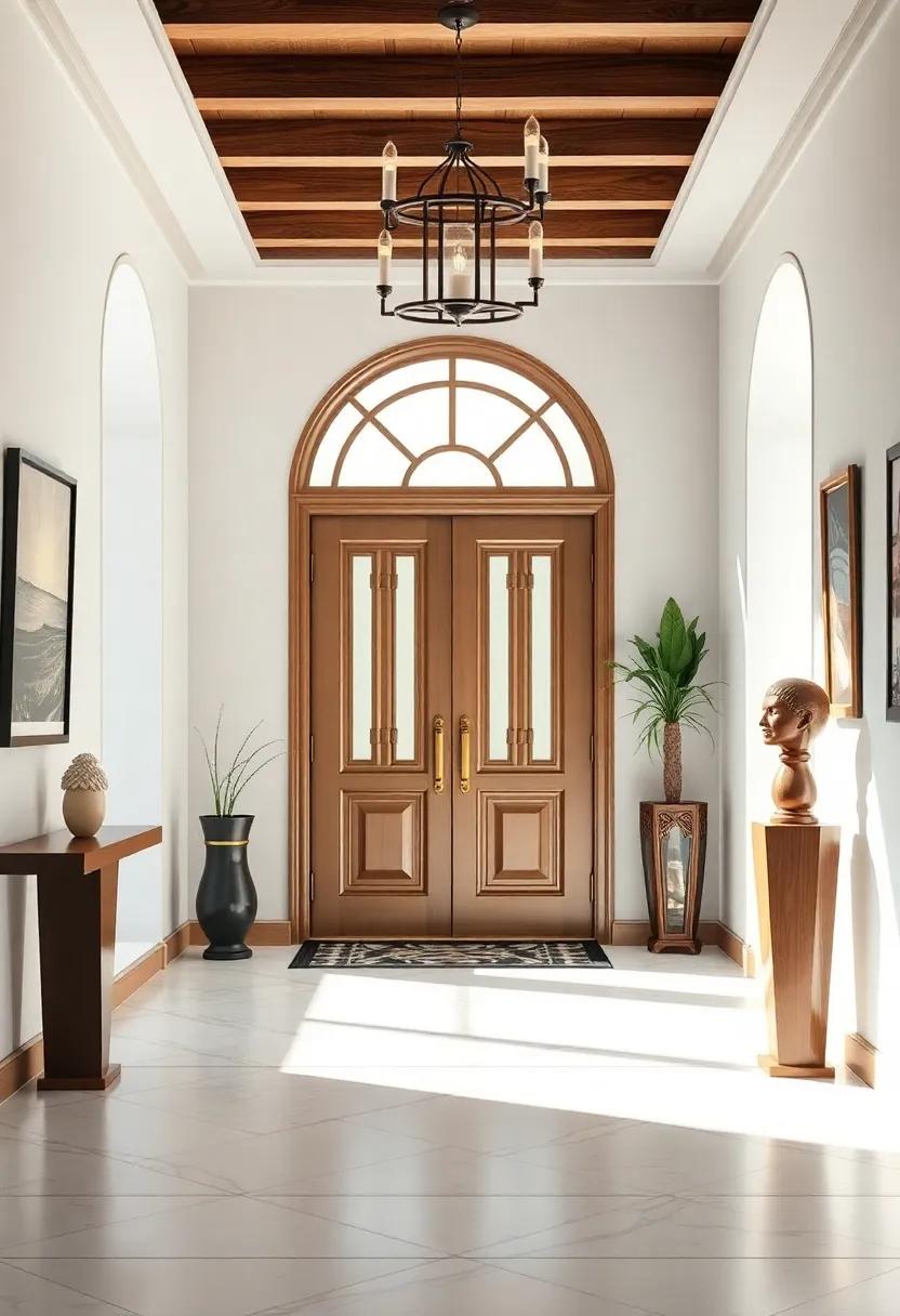 Creating a⁣ Gallery Feel: Showcasing Art in an⁤ art Deco Inspired Entry