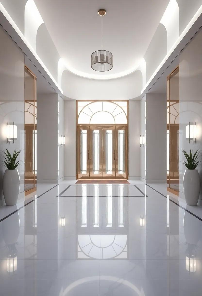 Mirrored Surfaces: Reflecting Light and⁤ Style in an Entryway Setting