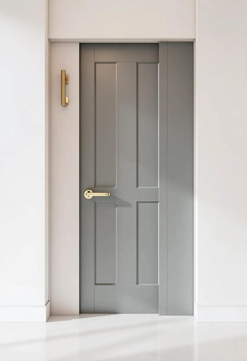 showcasing Signature hardware: Unique Door‌ Handles and Hinges with Art Deco Flair