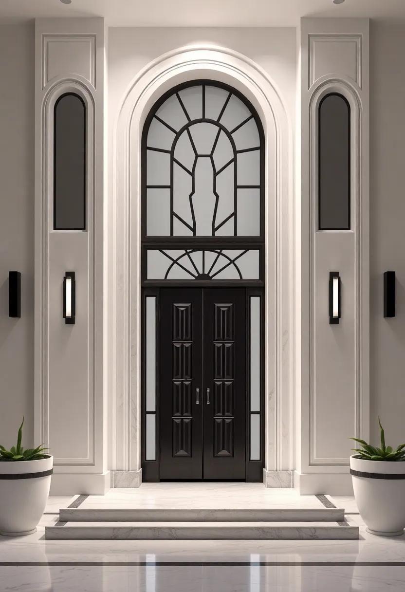 Step Into Elegance With Grandiose Entrance Features Inspired by Art Deco ‌Designs