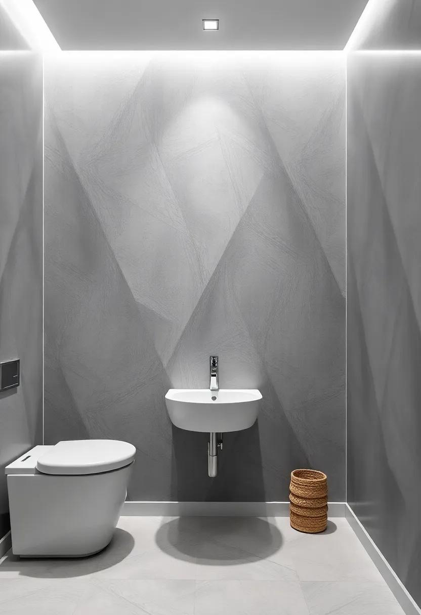 Geometric Wallpaper Options That ⁤Add Depth and Dimension to Your Bathroom Walls