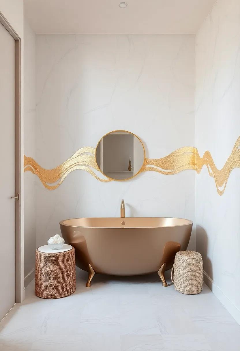 Subtle Glamour: Metallic Accents⁣ in Wallpaper for a Touch ​of Luxury