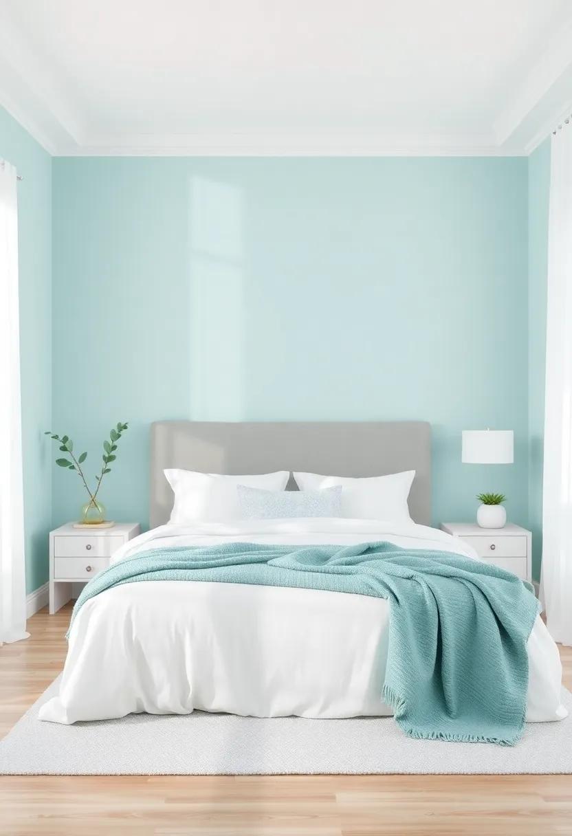 Cool Aqua: Dive into​ a refreshing aqua shade that ⁤brings the‌ tranquility of water into your room, ​making it feel like a peaceful seaside ⁣escape