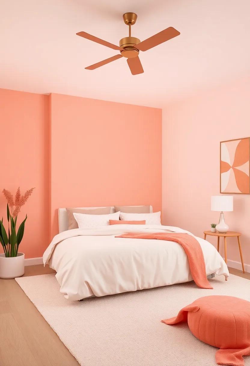 Soft Coral: Strike a balance of energy and serenity with soft‌ coral, ideal for creating a bright,⁤ cheerful bedroom without overwhelming the senses
