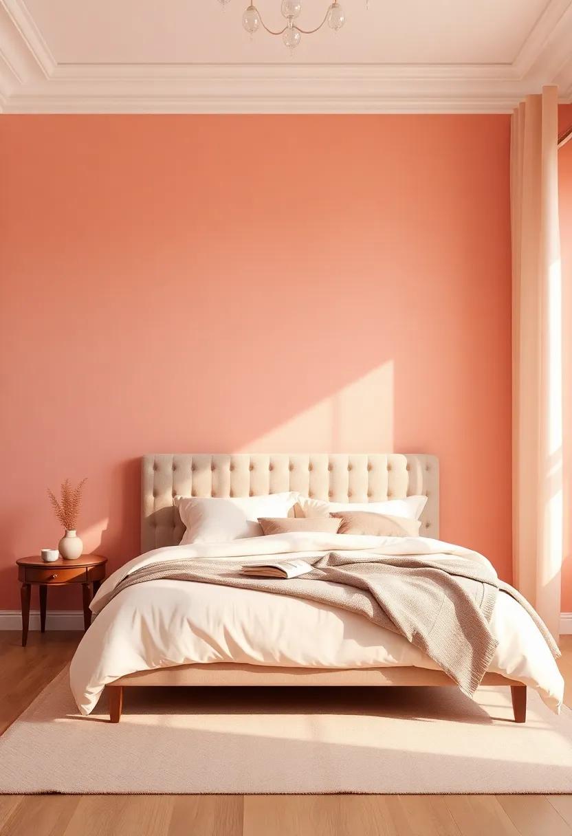 Sunset Inspired:⁢ Beautiful ​Blush and Peach Shades⁢ That Soften Your Space